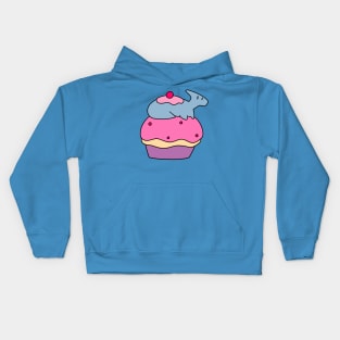 Hadrosaurus and Giant Cupcake Kids Hoodie